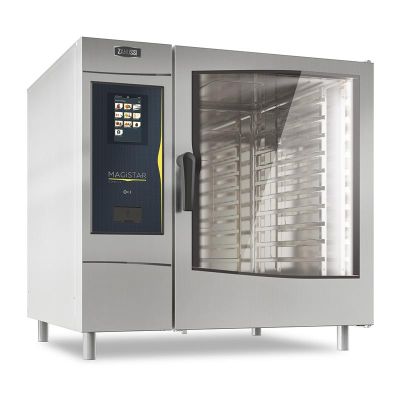 Zanussi 218723 Magistar TS Dokunmatik Ekranlı Kombi Konveksiyonlu Fırın, GN 2/1 10 Tepsi Kapasiteli, Elektrikli - 1
