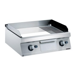 Zanussi 372041 شواية مسطحة من الكروم وشواية سطح نيفرلو، 800 × 700 × 250 مم، غاز - Zanussi