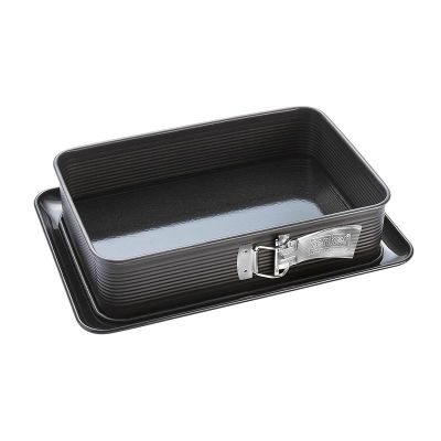 Zenker 7021 Deluxe Kelepçeli Emaye Pişirme Kalıbı, 32x22.5 cm - 1