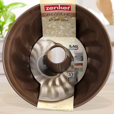 Zenker 7357 Mojave Gold Dilimli Borulu Kek Kalıbı, 25 cm - 3
