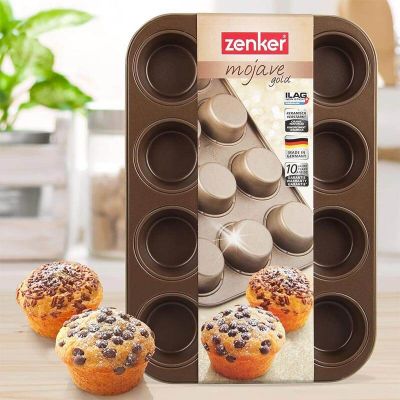 Zenker 7358 Mojave Gold Muffin Kalıbı, 12'li - 3