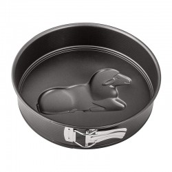 Zenker 7418 Special Creative Tavşan ve Kuzu Desenli Kelepçeli Kek Kalıbı, 26 cm - Thumbnail