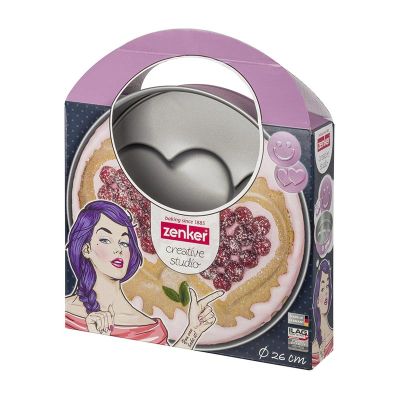 Zenker 7478 Creative Studio Kalp Desenli Kelepçeli Kek Kalıbı - 5
