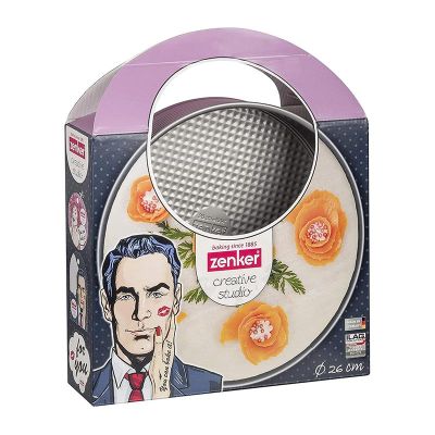 Zenker 7480 Creative Studio Kelepçeli Pişirme Kalıbı, 26 cm, Pembe - 6