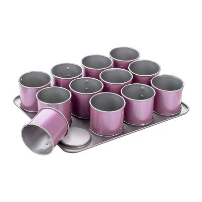 Zenker 7481 Creative Studio 12'li Mini Tart Tepsisi, Pembe - 3