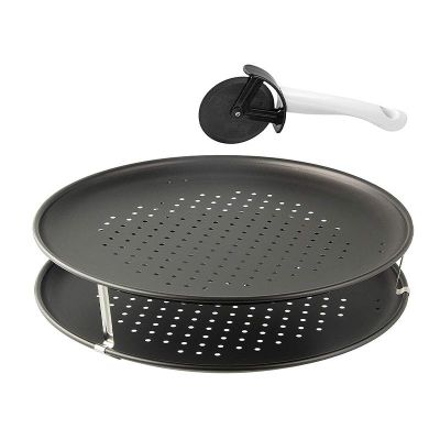 Zenker 7512 Special Countries Delikli Pizza Tepsisi, 2 Adet - 1
