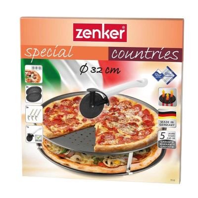 Zenker 7512 Special Countries Delikli Pizza Tepsisi, 2 Adet - 3