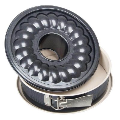 Zenker 7811 Creme Noir İki Tabanlı Kelepçeli Kek Kalıbı - 2