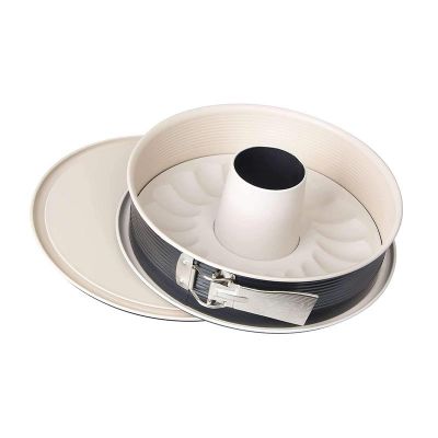 Zenker 7813 Creme Noir Çift Tabanlı Kelepçeli Kek Kalıbı, 28 cm - 1