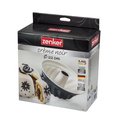 Zenker 7815 Creme Noir Derin Borulu Ilag Kek Kalıbı, 22 cm - 2