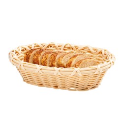 Zicco B-OV-4153 Oval Bread Basket, Plastic, Small, 18x23x7 cm - Zicco