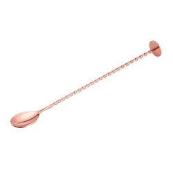 Zicco BA 13C Twisted Steel Bar Spoon, 27 см, медное покрытие - Zicco