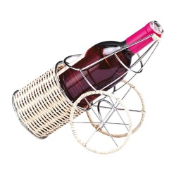 Zicco BA-8381 Wire Mesh Wine Stand, Wheel Design, 70 - Zicco