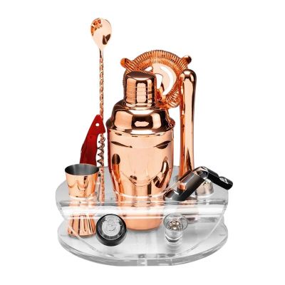 Zicco ZCP-795 Akrilik Standlı Bakır Bar Seti - 1