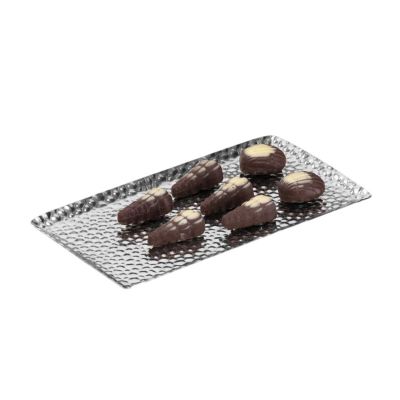 Zicco CPY.2 Çelik Çikolata Teşhir Tepsisi, 11x25 cm - 1