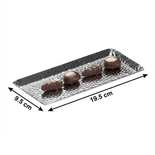 Zicco CPY.3 Çelik Çikolata Teşhir Tepsisi, 9.5x19.5 cm - Zicco (1)