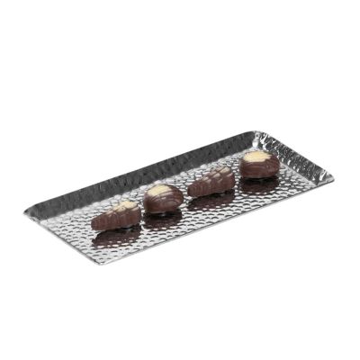 Zicco CPY.4 Çelik Çikolata Teşhir Tepsisi, 12x23 cm - 1
