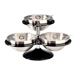 Zicco Display Stand with Steel Bowl, 54x50x30 cm - Zicco