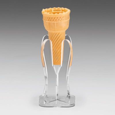 Zicco ZCP-804 Akrilik Dondurma Servis Standı, Tekli, 6x6x11 cm - 1