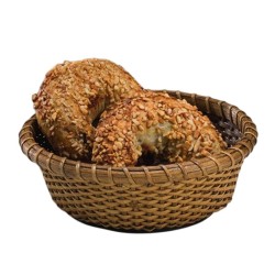 Zicco JF-017 Rattan Bamboo Bread Basket, 18 cmx6.5 cm - Zicco
