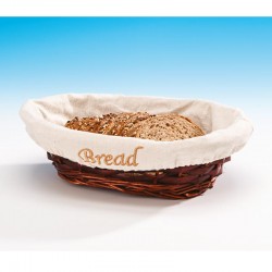 Zicco JN-2313 سلة خبز بيضاوية، 28x21x9 سم، لون داكن - Zicco