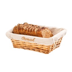 Zicco JN-23131 Rectangular Bread Basket, 28x20x9 cm, Light Colour - Zicco