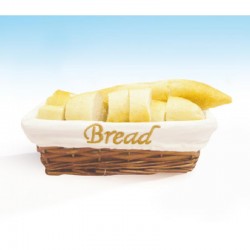 Zicco JN-24177 Rectangular Bread Basket, 23x17x7 cm, Dark Colour - Zicco