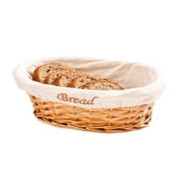 Zicco JN-2517 Oval Bread Basket, 24x17x7 cm, Light Colour - Zicco