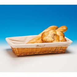 Zicco JN-5535 Rectangular Bread Basket, 55x34x11 cm, Light Colour - Zicco