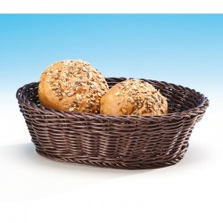 Zicco JQ-1001 Oval Bread Basket, 25x19x8 cm, Dark Colour - Zicco