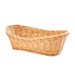 Zicco JQ-1015 Plastic Oval Bread Basket, 29x20x10.5 cm, Light Colour - Zicco