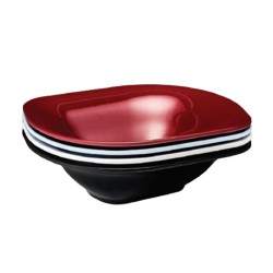 Zicco K-13061 Melamine Display Bowl, 26x30x8 cm, Red - Zicco