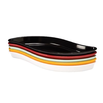 Zicco K-1811 Dolfin Melamin Teşhir Tabağı, 51x20x5 cm, Kırmızı - 1