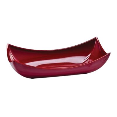 Zicco K-1923 Melamin Teşhir Tabağı, 38x19x7 cm, Kırmızı - 1