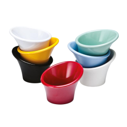 Zicco K-1963 Melamine Mini Display Bowl, 7.5x4-6 cm, White - Zicco