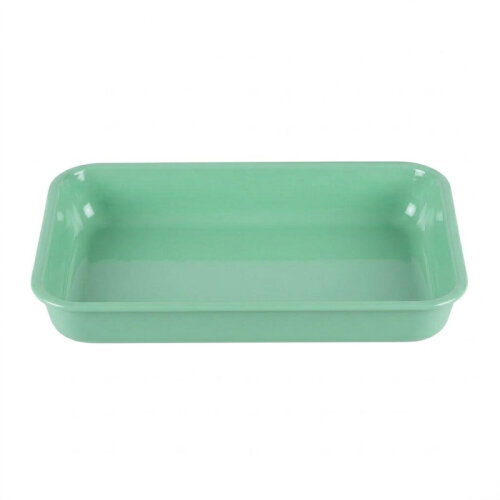 Zicco K-1994 Angular Melamine Display Plate, 38x28.5x6 cm, Green - Zicco