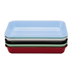 Zicco K-1994 Angular Melamine Display Plate, 38x28.5x6 cm, White - Zicco