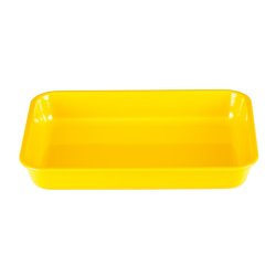 Zicco K-1994 Angular Melamine Display Plate, 38x28, 5x6 cm, Yellow - Zicco