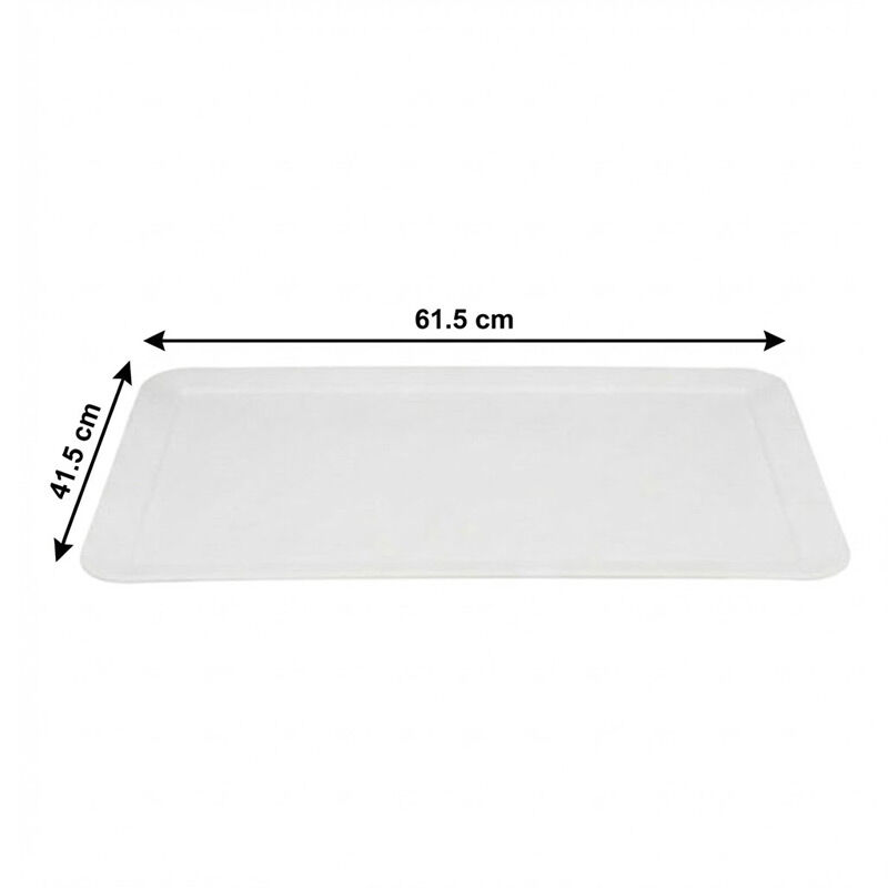 Zicco K-2005 Melamin Teşhir Tepsisi, 61.5x41.5 cm, Beyaz - Zicco