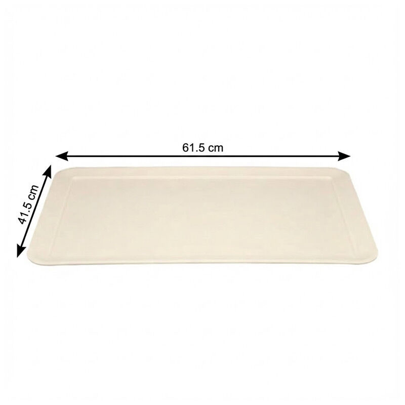 Zicco K-2005 Melamin Teşhir Tepsisi, 61.5x41.5 cm, Krem - Zicco
