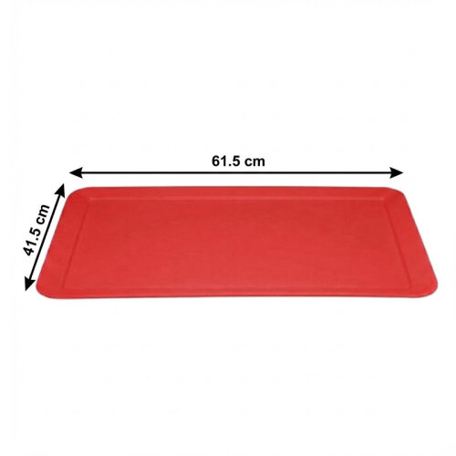 Zicco K-2005 Melamine Display Tray, 61.5x41.5 cm, Red - 2