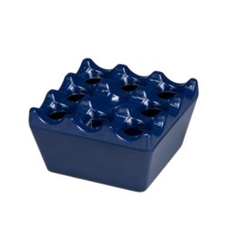 Zicco K-2012-E Melamine Ashtray, 9x9x4.5 cm, Dark Blue - Zicco