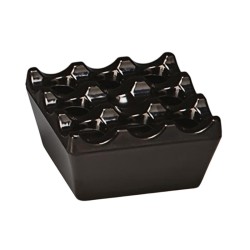 Zicco K-2012 Пепельница меламиновая, 9x9x4,5 см, черная - Zicco
