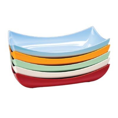 Zicco K-2023 Melamin Büyük Boy Teşhir Tabağı, 47.5x26x8 cm, Sarı - 1