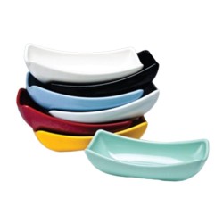 Zicco K-2026 Melamin Mini Teşhir Kasesi, 6.5x14x4 cm, Sarı - Zicco