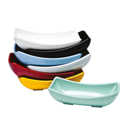 Zicco K-2026 Melamine Mini Display Bowl, 6.5x14x4 cm, White 