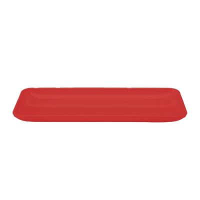 Zicco K-2028 Melamin Dikdörtgen Teşhir Tabağı, 21x51x4 cm, Kırmızı - 1