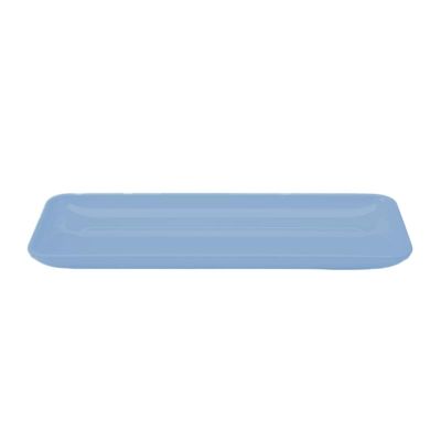 Zicco K-2028 Melamin Dikdörtgen Teşhir Tabağı, 21x51x4 cm, Mavi - 1