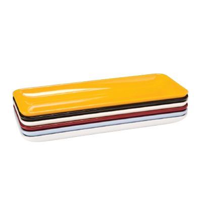 Zicco K-2028 Melamin Dikdörtgen Teşhir Tabağı, 21x51x4 cm, Sarı - 1