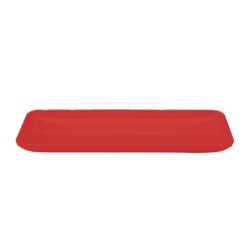 Zicco K-2028 Melamine Rectangular Display Plate, 21x51x4 cm, Red - Zicco
